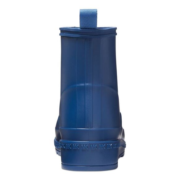 MICHAEL MICHAEL KORS Womens Blue Back Pull-Tab Mac Round Toe Wedge Rain Boots 8 - Picture 2 of 4